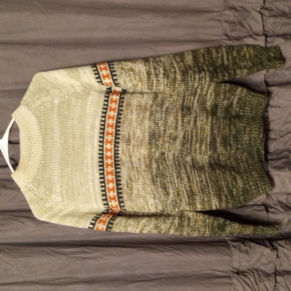 Vintage Grandpa Sweater Ski Fair Isle Crewneck Snowdrift Size Medium